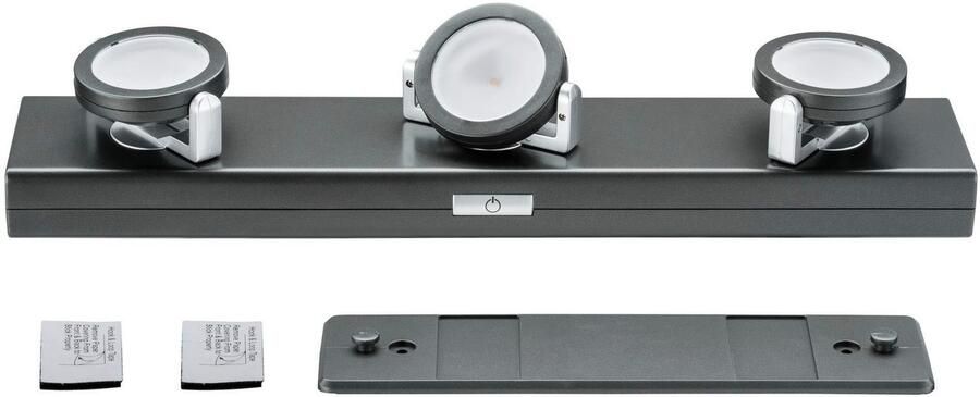 Paulmann Verlichting voor onderkast LED Rotate 3-delige Spot dimbaar op batterijen (1 stuk) - Foto 4