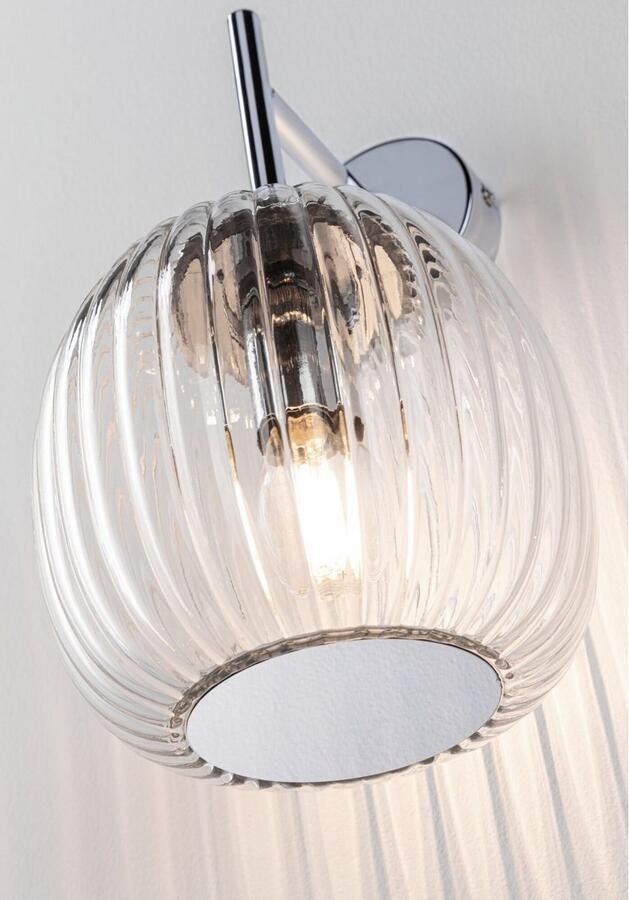 Paulmann Wandlamp Ruya IP44 E14 230V max. 20W Glas Chroom (1 stuk) - Foto 4