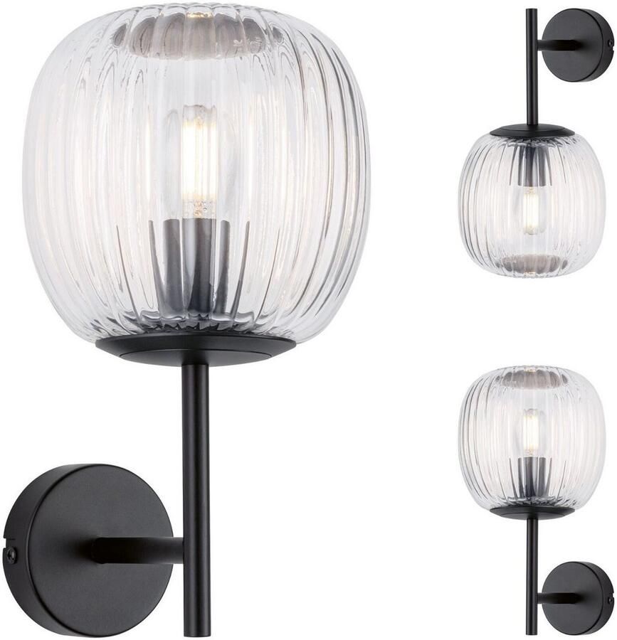 Paulmann Wandlamp Ruya IP44 E14 230V max. 20W Glas Zwart mat (1 stuk) - Foto 2