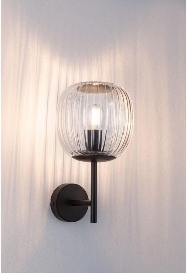 Paulmann Wandlamp Ruya IP44 E14 230V max. 20W Glas Zwart mat (1 stuk) - Foto 5