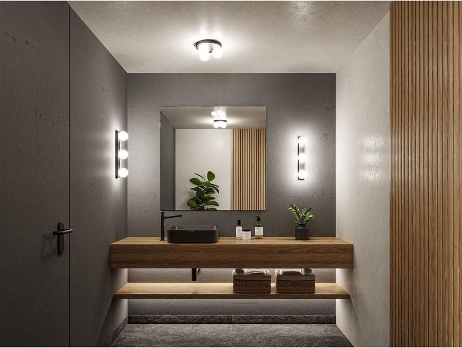 Paulmann Wandlamp Selection Bathroom Gove IP44 max. 3x20W Balken Glas Metaal (1 stuk)