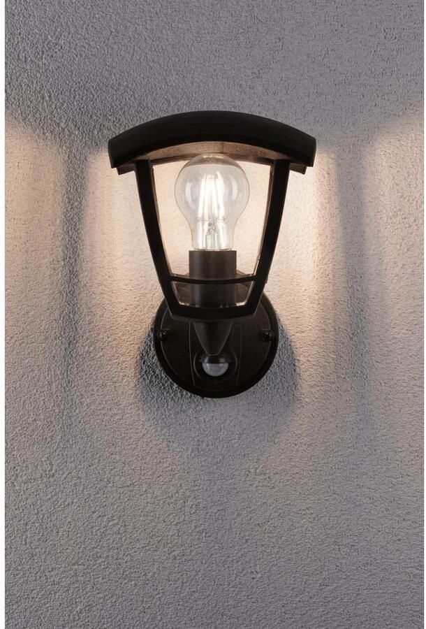 Paulmann Wandlamp voor buiten Classic Curved IP44 vierkant 164x180mm max. 12W 230V zwart kunststof (1 stuk) - Foto 5