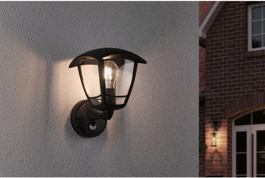 Paulmann Wandlamp voor buiten Classic Curved IP44 vierkant 164x180mm max. 12W 230V zwart kunststof (1 stuk) - Foto 4