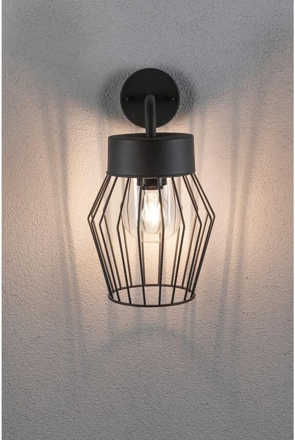 Paulmann Wandlamp voor buiten Lanka IP44 205x237mm max. 40W 230V Antraciet Aluminium (1 stuk) - Foto 3