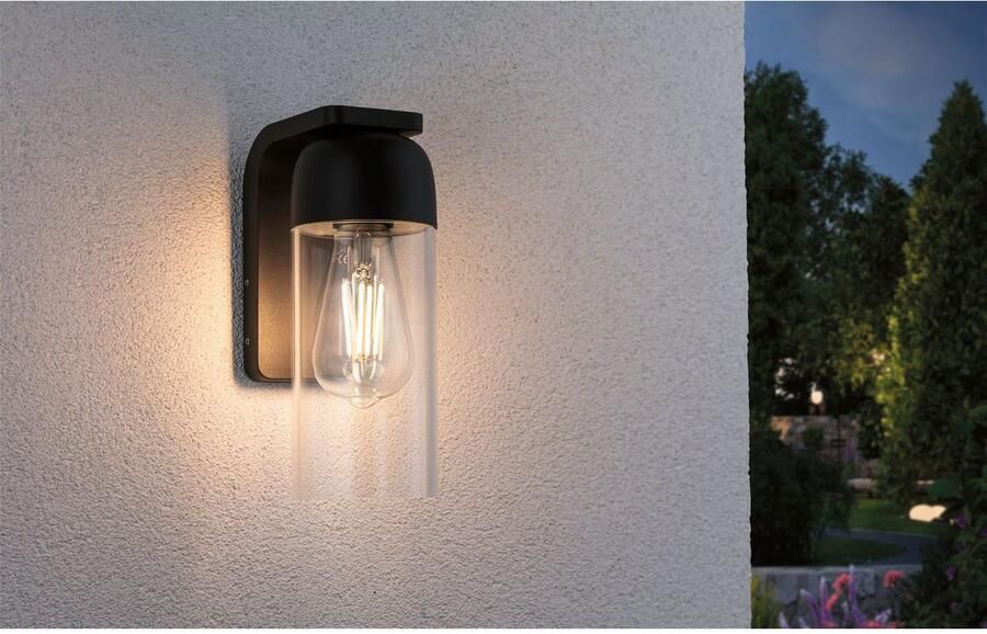 Paulmann Wandlamp voor buiten Lantea IP44 91x144mm max. 15W 230V Antraciet Aluminium (1 stuk) - Foto 5