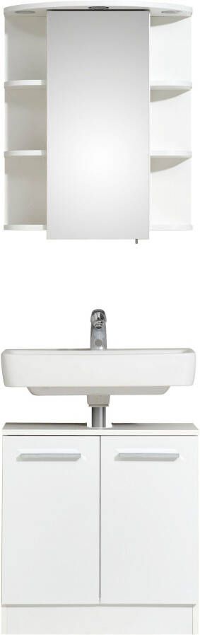Saphir Badkamerserie Quickset 335 2-teilig Waschbeckenunterschrank mit LED-Spiegelschrank (2-delig) - Foto 1