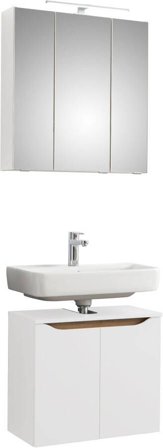 Saphir Badkamerserie Quickset 2-delig wastafelonderkast met led-spiegelkast Wastafel 65 cm breed incl. deurdemper 5 deuren zonder wastafel (2-delig) - Foto 6