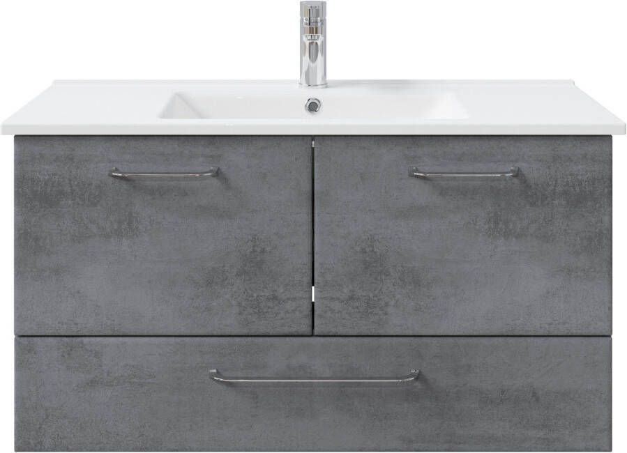 Saphir Badkamerserie Quickset 945 keramieken wastafelonderkast met onderkast 100 cm breed (1 stuk) - Foto 9