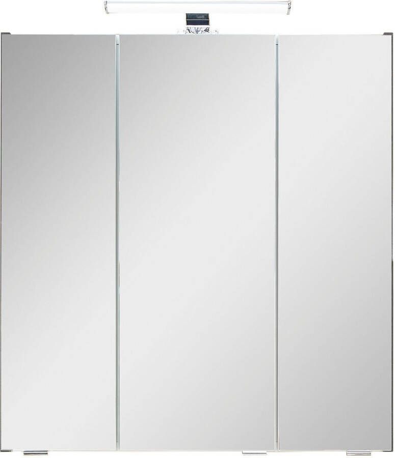 Saphir Badkamerspiegelkast Quickset 945 Badkamermeubel 3 spiegeldeuren 6 planken 65 cm breed - Foto 7