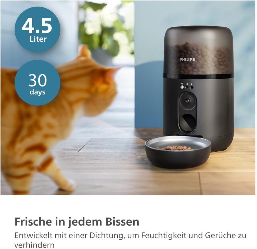 Philips Voerautomaat PAW5320 02 Pet Series met Camera 4 5l voor Katten en kleine Honden - Foto 3
