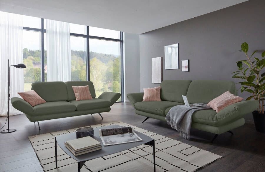 Places of Style 2 5-zitsbank Saletto modern design met armleuning met functie naar keuze met verstelbare rugleuning - Foto 5