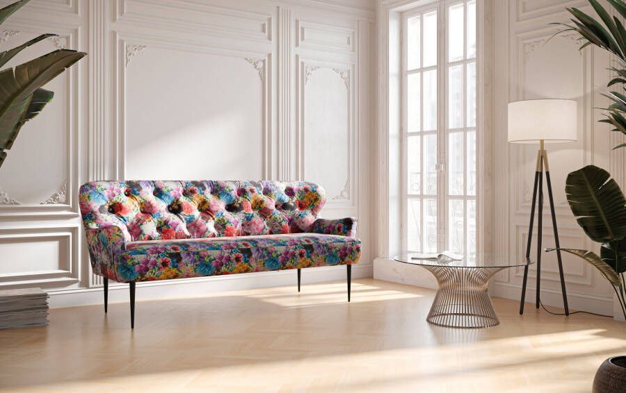 Places of Style 3-zitsbank Amber met capitonnage in verschillende stofsoorten - Foto 7