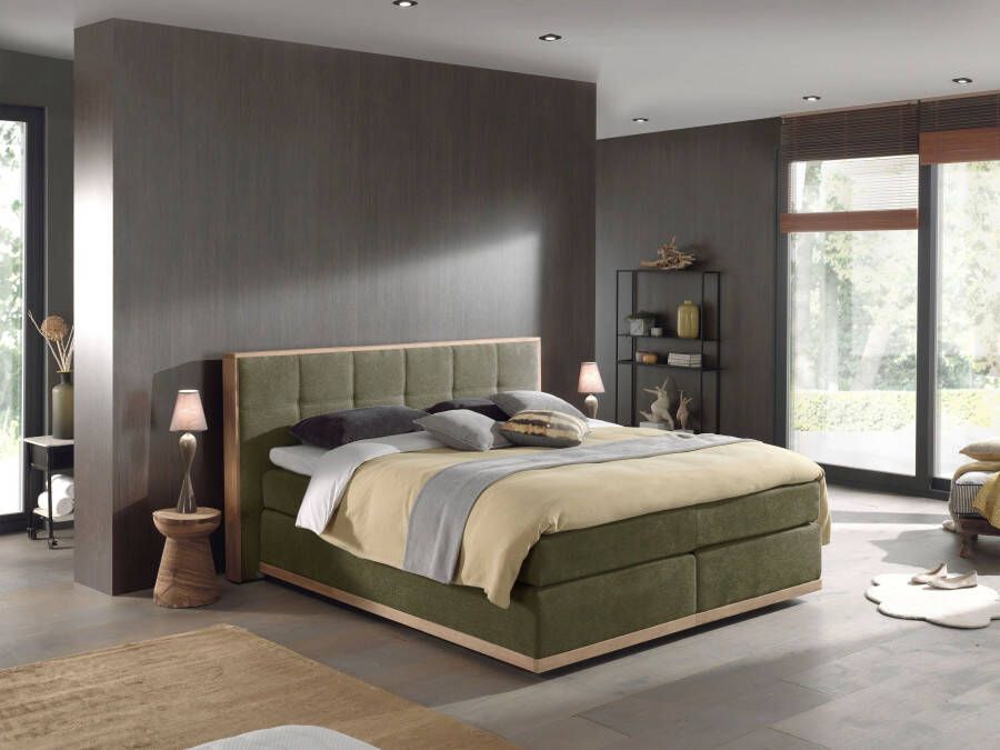 Places of Style Boxspring Vinton van massief eiken verschillende hardheden (ook h4) (5-delig) - Foto 9