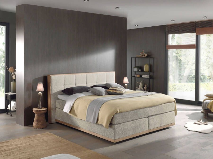 Places of Style Boxspring Vinton van massief eiken verschillende hardheden (ook h4) (5-delig) - Foto 9