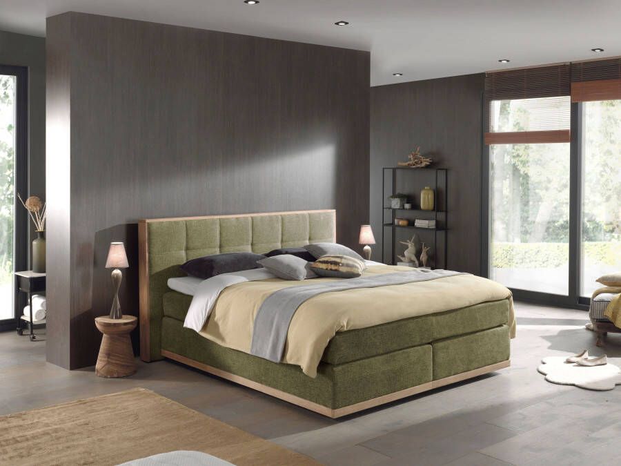 Places of Style Boxspring Vinton van massief eiken verschillende hardheden (ook h4) (5-delig) - Foto 6