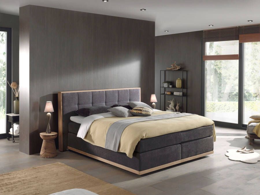 Places of Style Boxspring Vinton van massief eiken verschillende hardheden (ook h4) (5-delig) - Foto 9