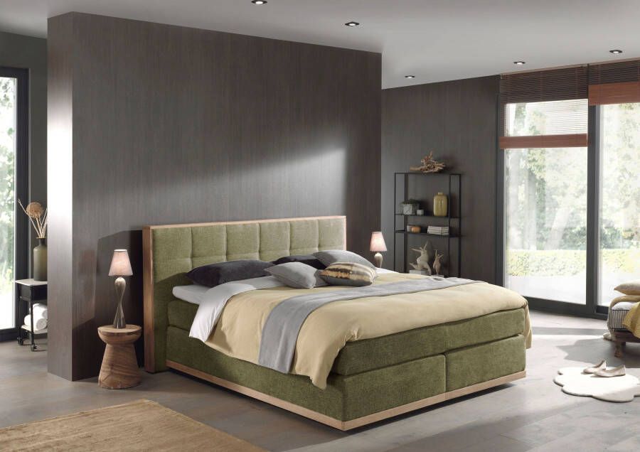 Places of Style Boxspring Vinton van massief eiken verschillende hardheden (ook h4) (5-delig) - Foto 9