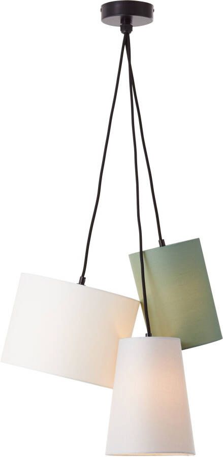 Places of Style Hanglamp ELIJAH Hanglamp textielen kap ø 44 cm (1 stuk)