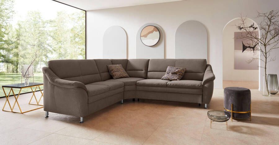 Places of Style Hoekbank Cardoso L-vorm met trapezehoek voor meer zitcomfort naar keuze ook met slaapfunctie - Foto 6