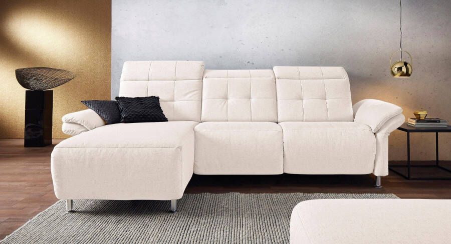 Places of Style Hoekbank Manhattan L-vorm bank met elektrische relaxfunctie verstelbare armleuningen - Foto 6