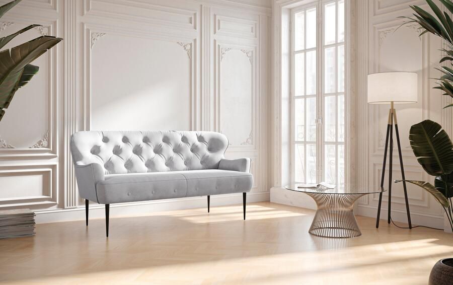 Places of Style 2 5-zits Amber met capitonnage in verschillende stofsoorten - Foto 6