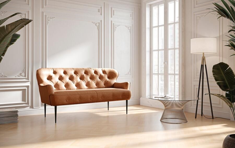 Places of Style 2 5-zits Amber met capitonnage in verschillende stofsoorten - Foto 6