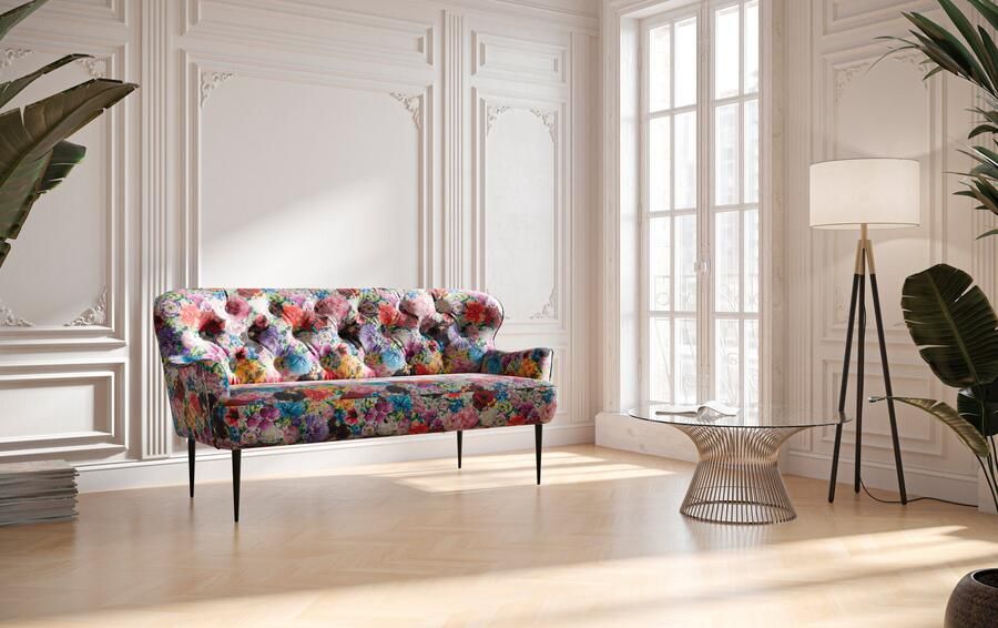 Places of Style 2 5-zits Amber met capitonnage in verschillende stofsoorten - Foto 6