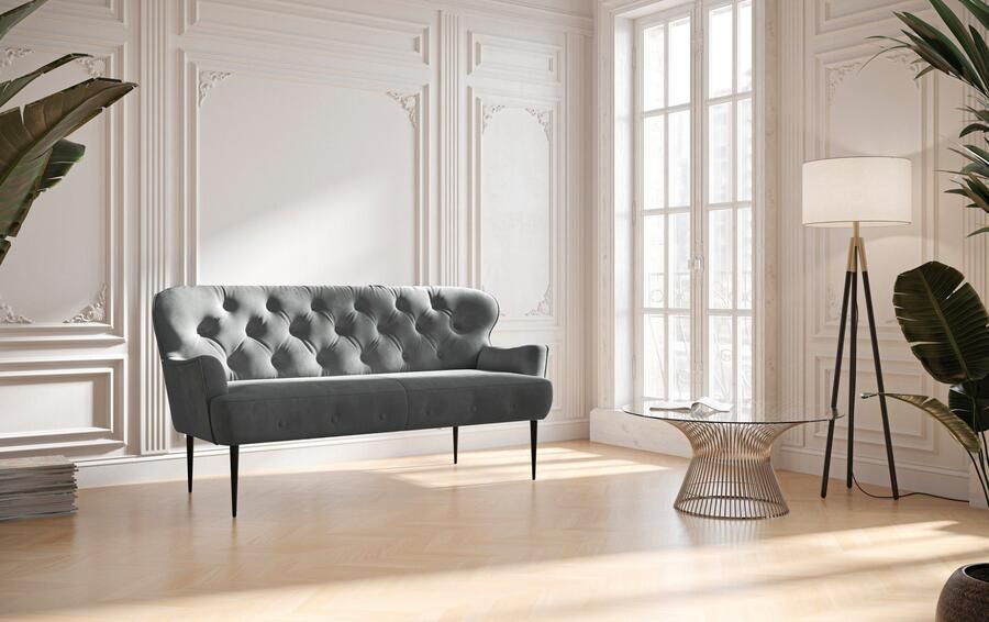 Places of Style 2 5-zits Amber met capitonnage in verschillende stofsoorten - Foto 6