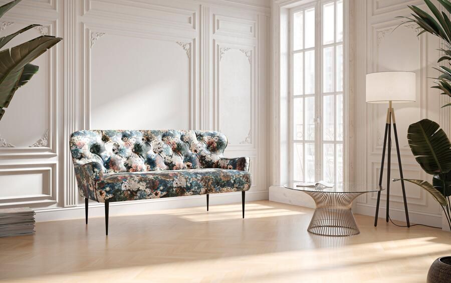 Places of Style 2 5-zits Amber met capitonnage in verschillende stofsoorten - Foto 6