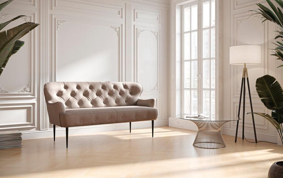 Places of Style 2 5-zits Amber met capitonnage in verschillende stofsoorten - Foto 6