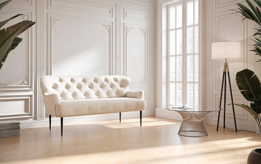 Places of Style 2 5-zits Amber met capitonnage in verschillende stofsoorten - Foto 6