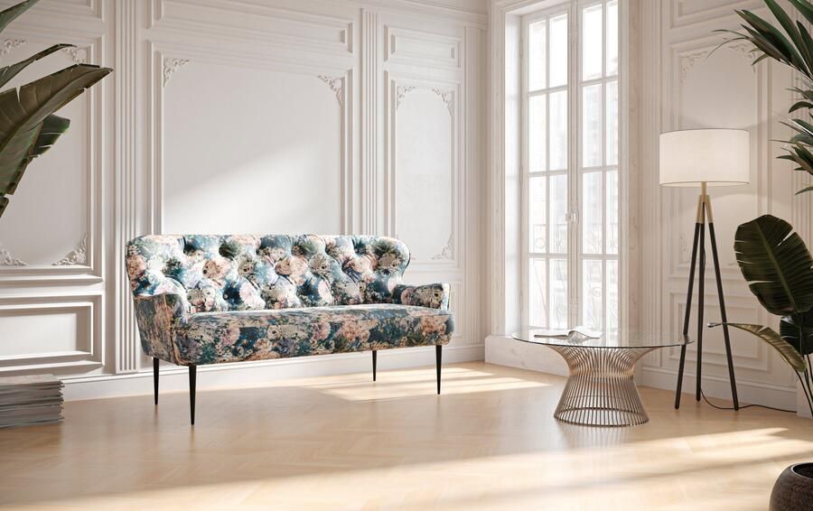 Places of Style 2 5-zits Amber met capitonnage in verschillende stofsoorten - Foto 6