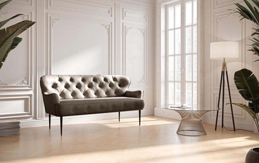 Places of Style 2 5-zits Amber met capitonnage in verschillende stofsoorten - Foto 6