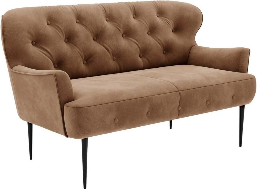 Places of Style 2-zitsbank Amber met capitonnage in verschillende stofsoorten - Foto 4