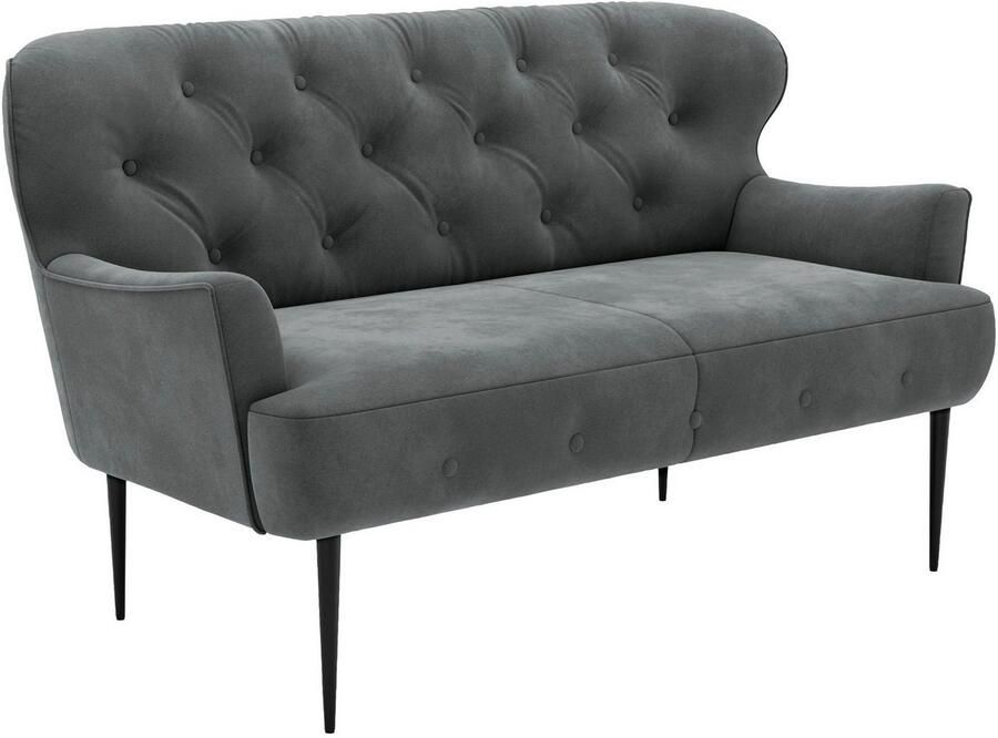 Places of Style 2-zitsbank Amber met capitonnage in verschillende stofsoorten - Foto 4