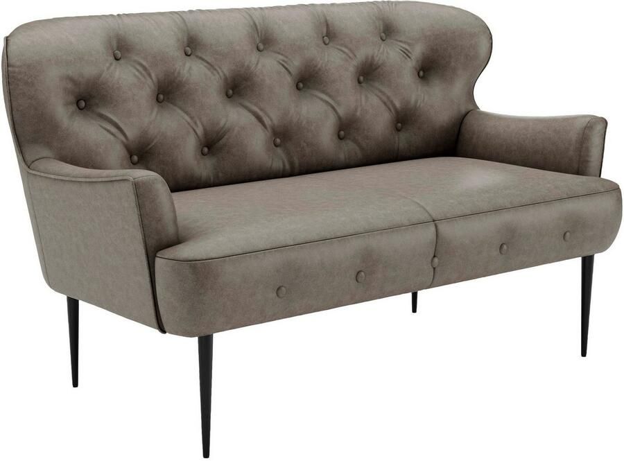 Places of Style 2-zitsbank Amber met capitonnage in verschillende stofsoorten - Foto 4