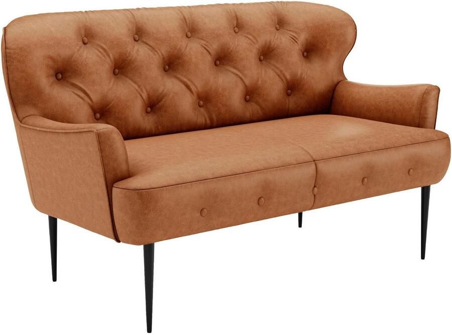 Places of Style 2-zitsbank Amber met capitonnage in verschillende stofsoorten - Foto 4