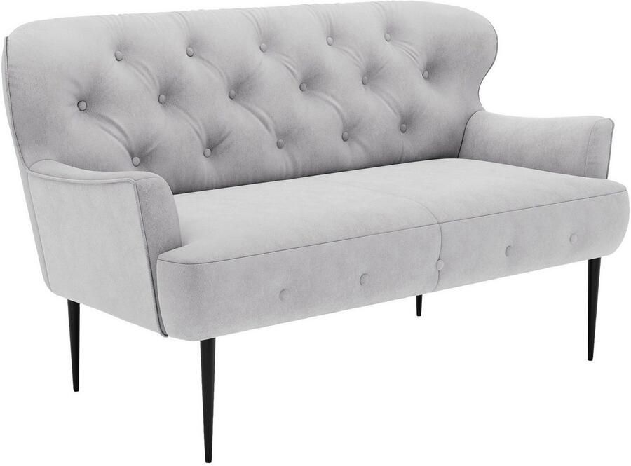 Places of Style 2-zitsbank Amber met capitonnage in verschillende stofsoorten - Foto 4