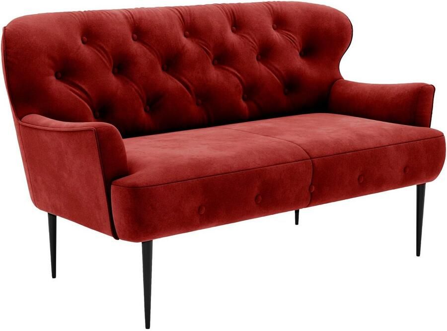 Places of Style 2-zitsbank Amber met capitonnage in verschillende stofsoorten - Foto 4