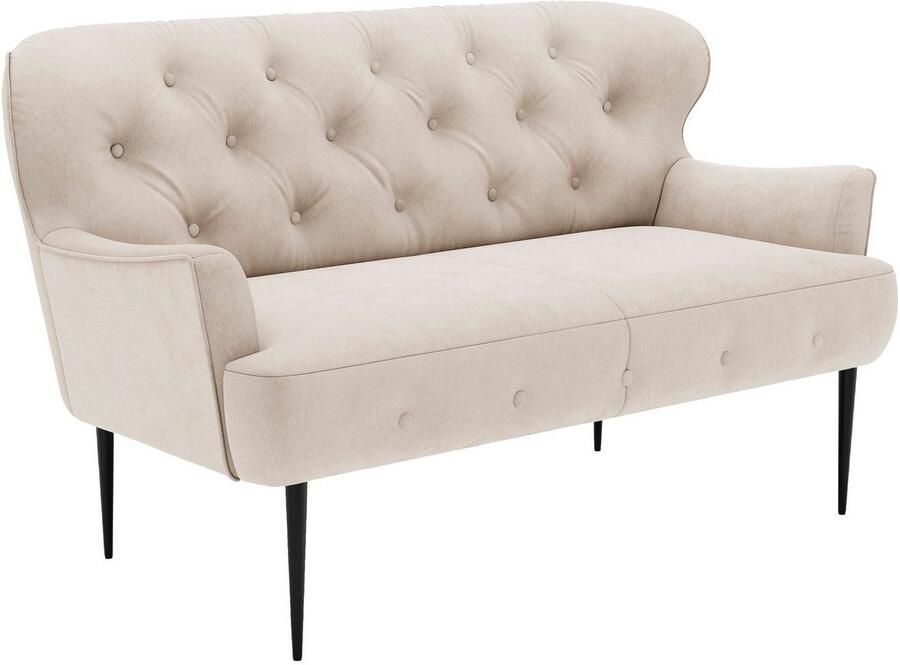 Places of Style 2-zitsbank Amber met capitonnage in verschillende stofsoorten - Foto 4