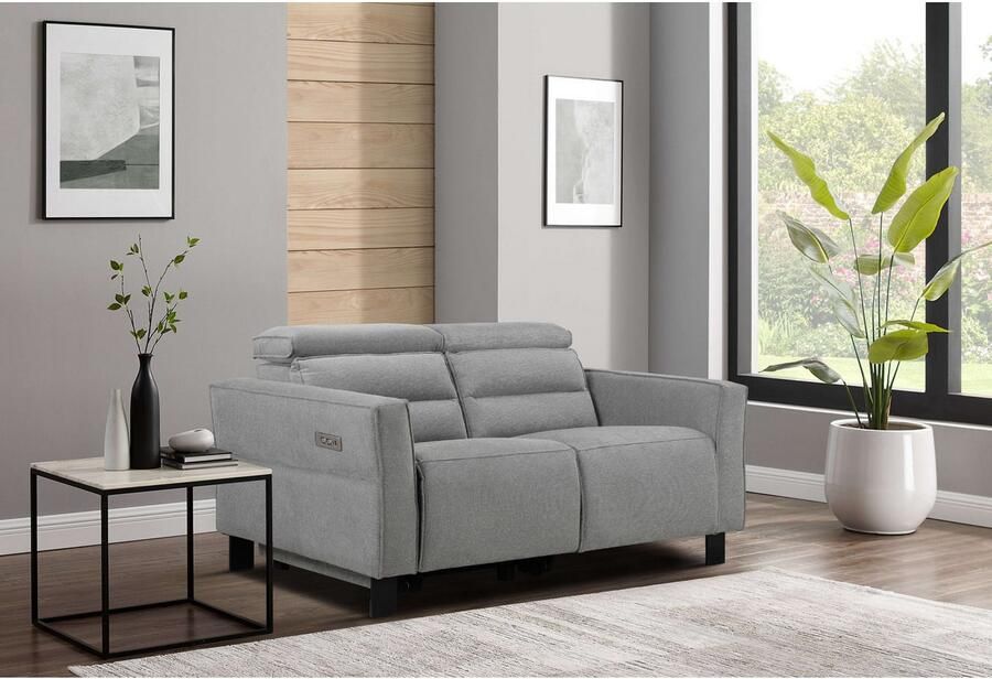 Places of Style 2-zitsbank Carpari 162 cm met handmatige of elektrische relaxfunctie - Foto 4