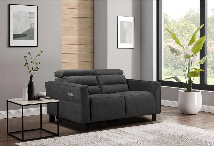 Places of Style 2-zitsbank Carpari 162 cm met handmatige of elektrische relaxfunctie - Foto 3