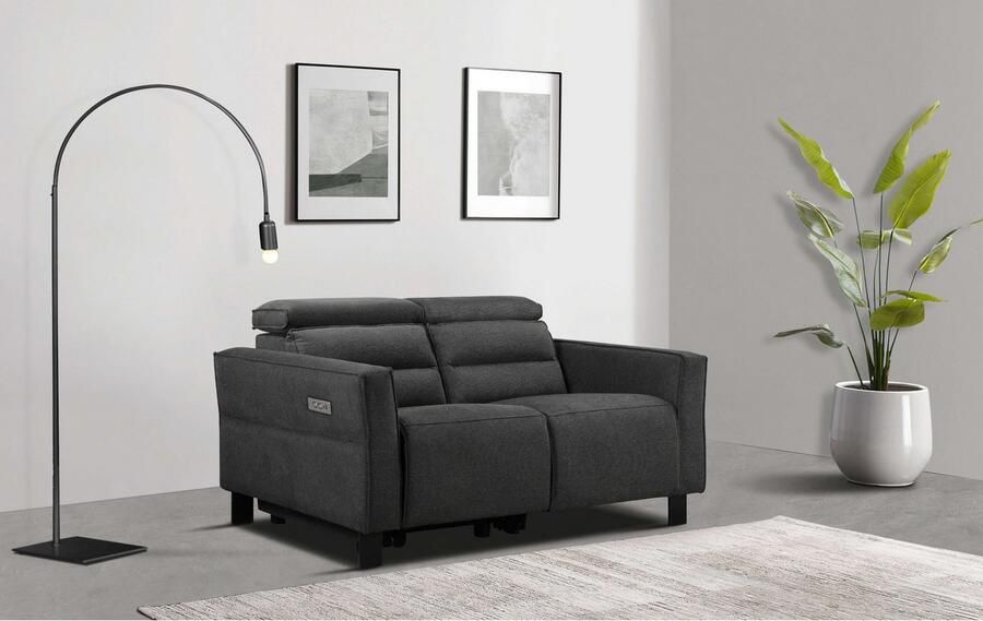 Places of Style 2-zitsbank Carpari 162 cm met handmatige of elektrische relaxfunctie - Foto 6