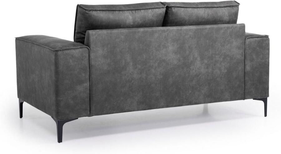 Places of Style 2-zitsbank Compact bank Oland structuur platweefsel luxe microvezel bouclé - Foto 5