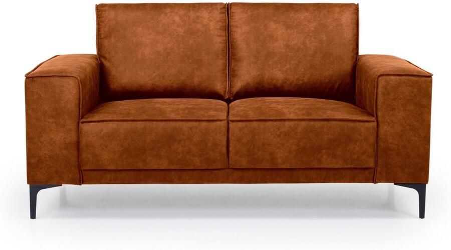 Places of Style 2-zitsbank Compact bank Oland structuur platweefsel luxe microvezel bouclé - Foto 6