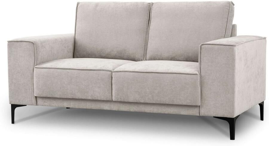 Places of Style 2-zitsbank Compact bank Oland structuur platweefsel luxe microvezel bouclé - Foto 5