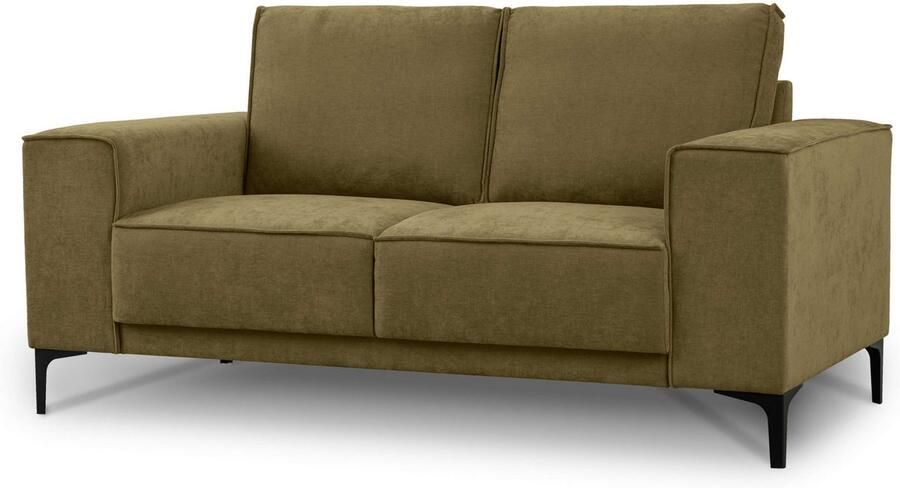 Places of Style 2-zitsbank Compact bank Oland structuur platweefsel luxe microvezel bouclé - Foto 5