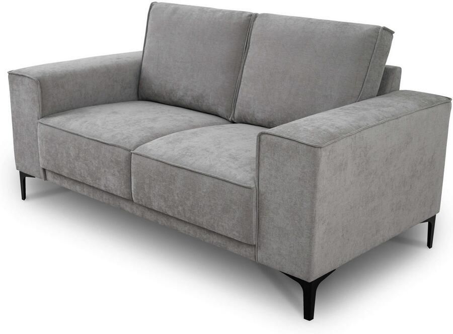 Places of Style 2-zitsbank Compact bank Oland structuur platweefsel luxe microvezel bouclé - Foto 2