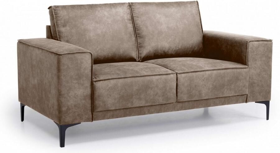 Places of Style 2-zitsbank Compact bank Oland structuur platweefsel luxe microvezel bouclé - Foto 5