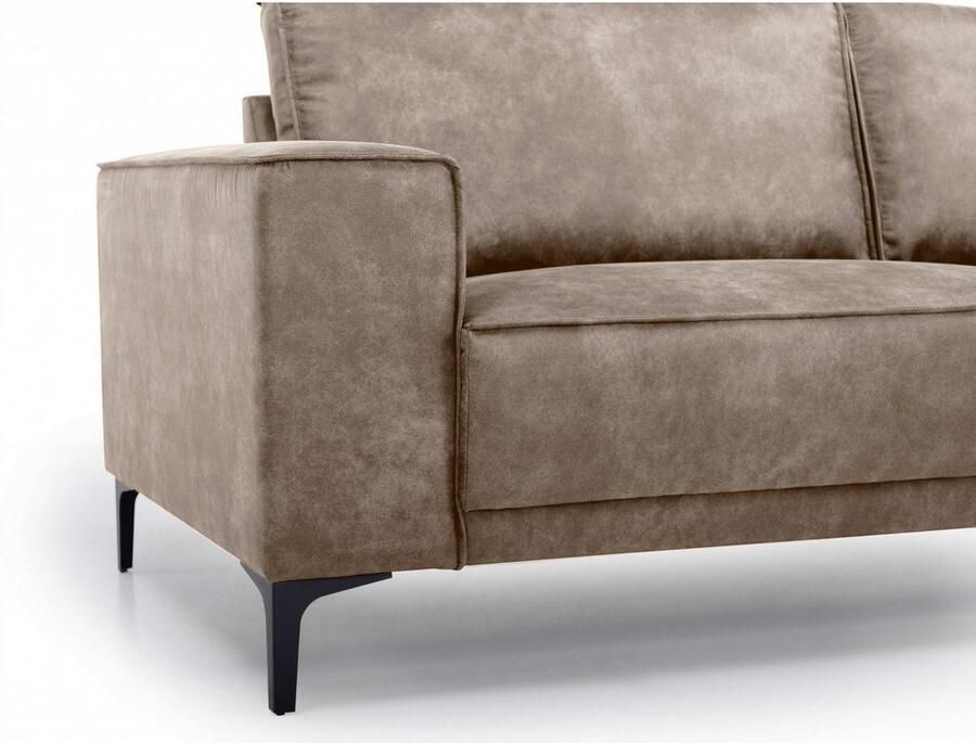 Places of Style 2-zitsbank Compact bank Oland structuur platweefsel luxe microvezel bouclé - Foto 2